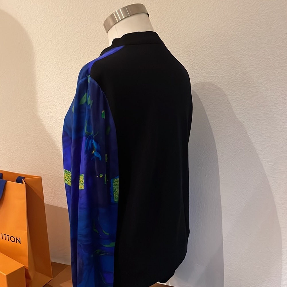 St John Vintage Black Blue Cardigan 10 - Picture 4 of 9